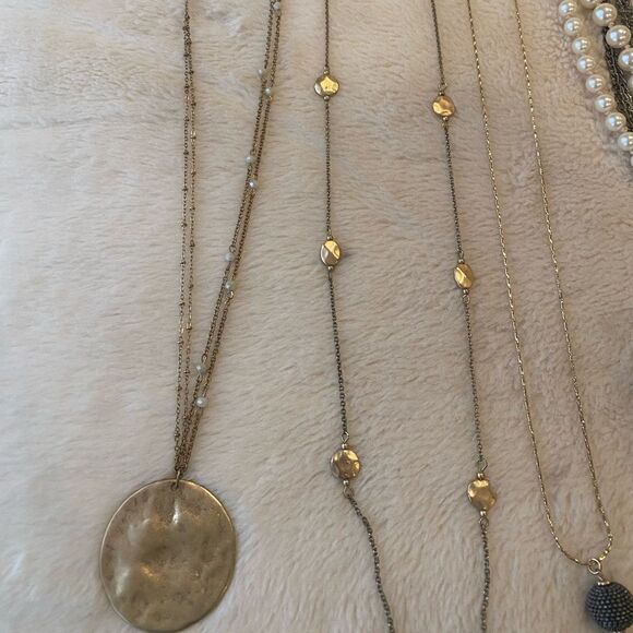 Silver and Gold Necklaces with Chains Pendants and Beads - Picture 2 of 7